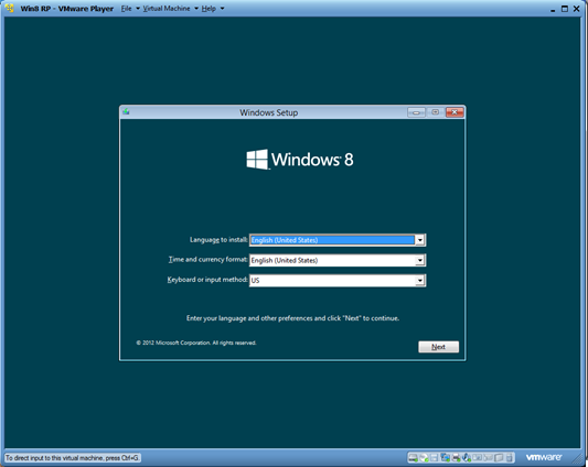 Installing Win8 from ISO success
